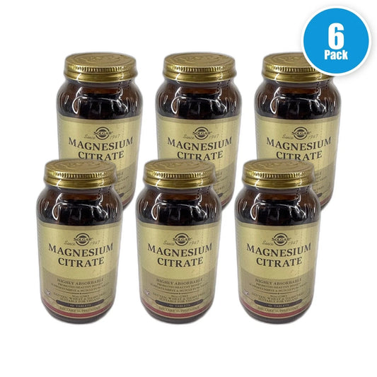 Solgar Magnesium Citrate 60 Tablets Dietary 360 Total Exp 04/27 Pack of 6 New
