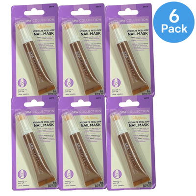 Sally Hansen Spa Collection Hydrate Peel-Off Nail Mask 0.27 oz 6 Pack New