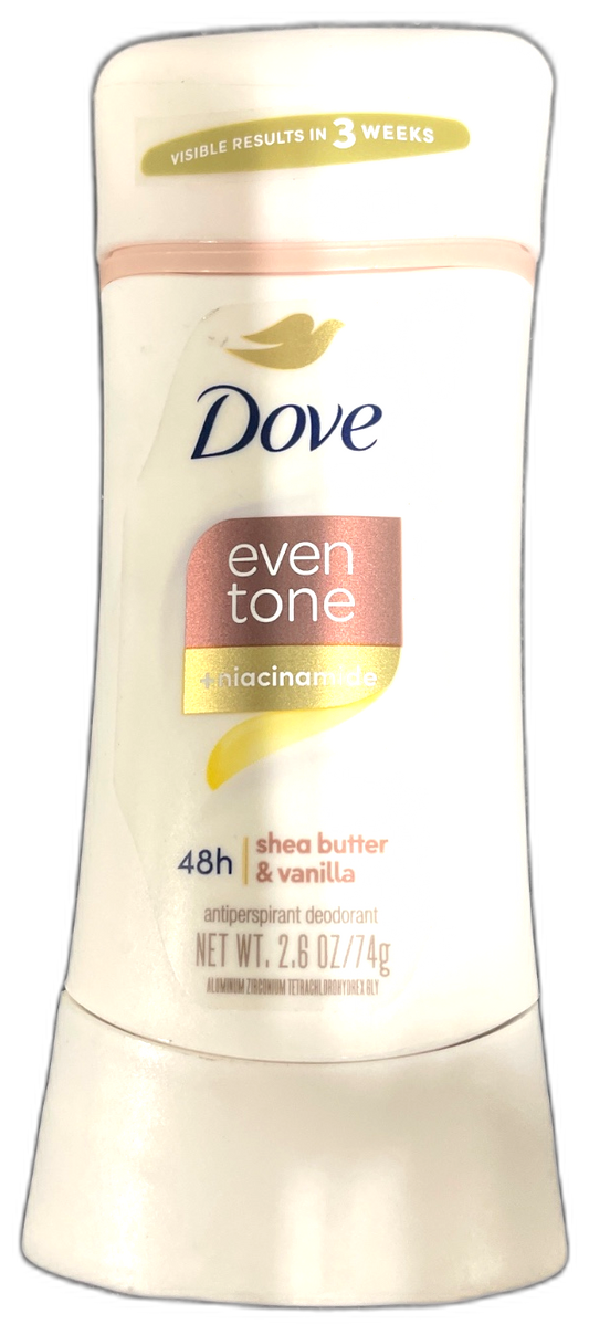 Dove Antiperspirant Deodorant Stick Even Tone Shea 48h Exp 01/28 Pack of 1 New