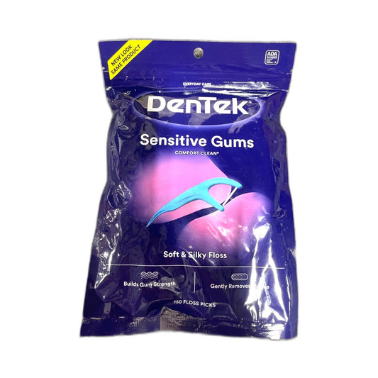 DenTek Sensitive Gums Floss Picks 150ct Pack of 1 New