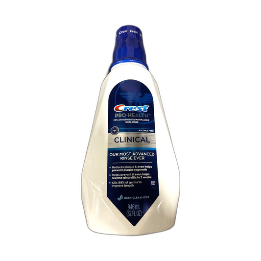 Crest Pro-Health Clinical Alcohol Free Mouthwash 946mL Exp 11/27 Pack of 1 New