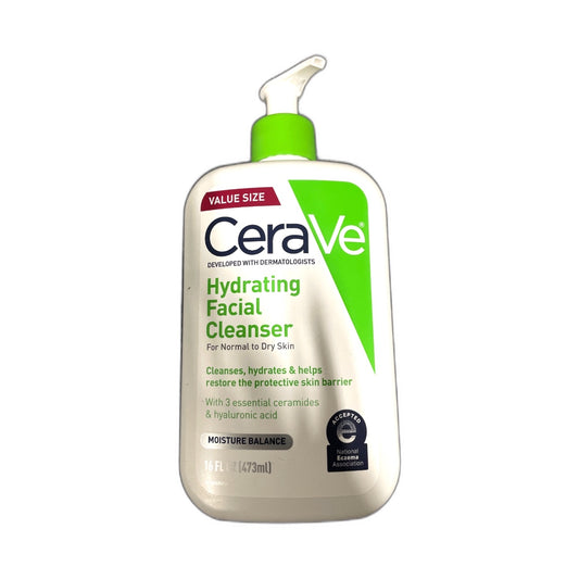 CeraVe Hydrating Facial Cleanser 16oz Normal Dry Skin Pack of 1 New