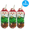 U Style Christmas Holiday Character Loofahs Santa Tree Reindeer 3 Count 3 Pack B