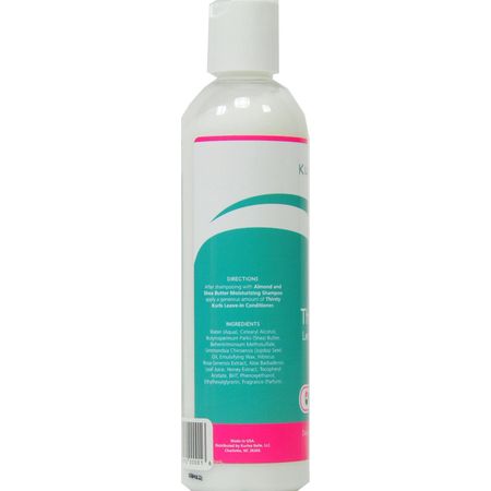 Kurlee Belle Thirsty Kurls Leave In Conditioner, 8 fl oz, Moisturizing, Detangling, All Hair Types