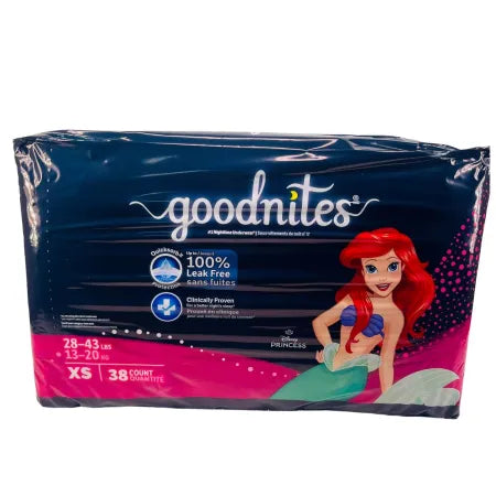 Goodnites Girls Nighttime Underwear XS 38 Ct 2 Pack New