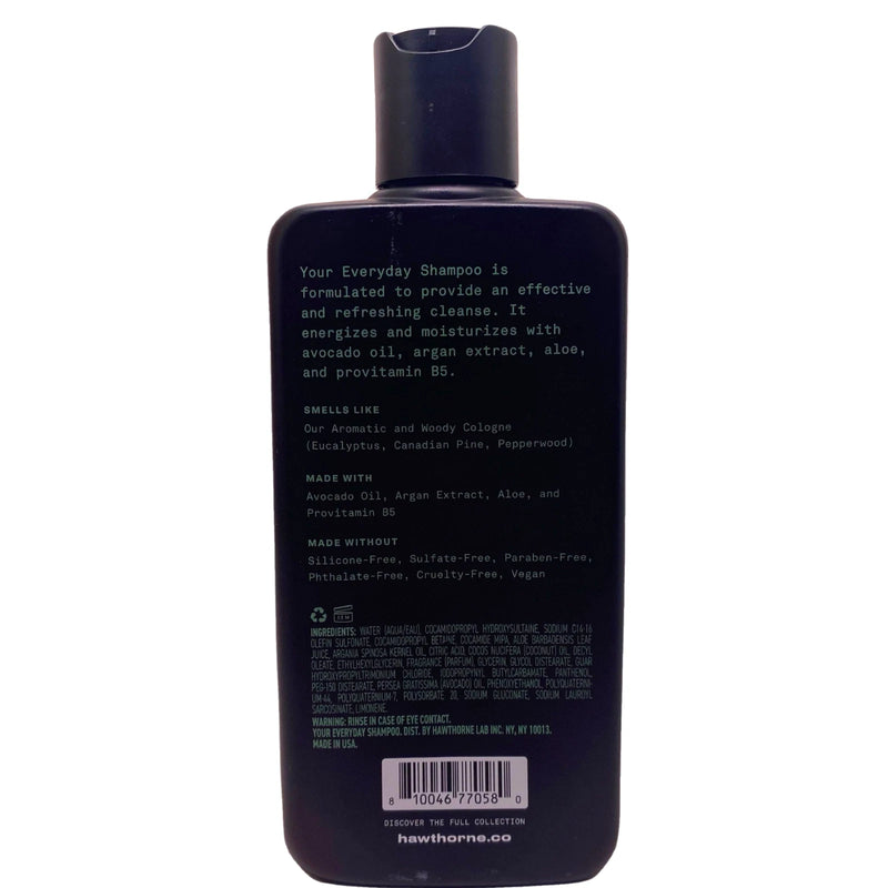 Hawthorne Everyday Shampoo Eucalyptus Mint Avocado & Argan Extract All Hair Type