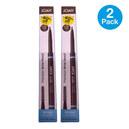 JOAH Precision Brow Pencil Medium Brown (2 Pack)