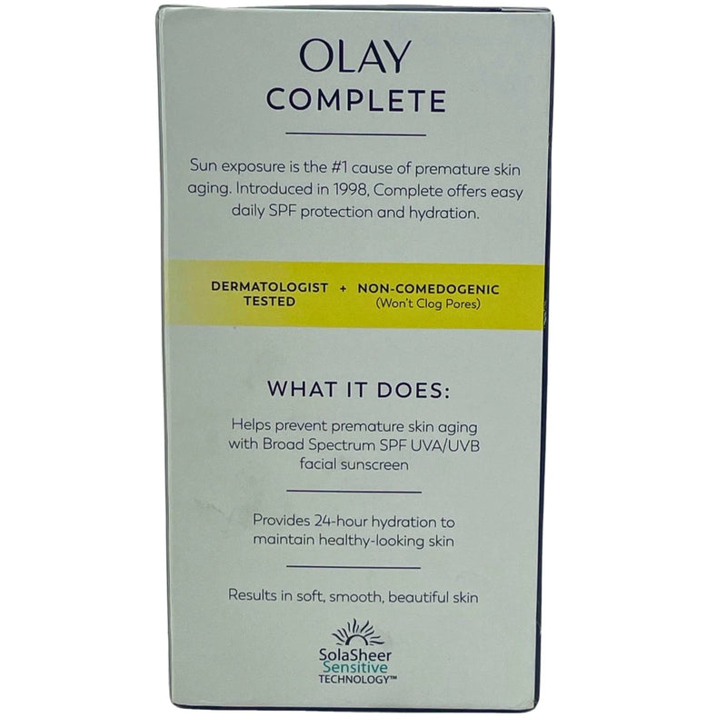 Olay Complete Lightweight Lotion With Sunscreen Broad Spectrum SPF 15 3 Pack New