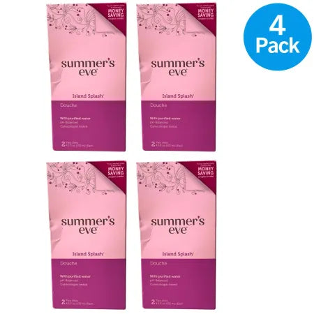Summer's Eve Island Splash Douche pH-Balanced Gynecologist Tested 4.5oz 4 Pack 1