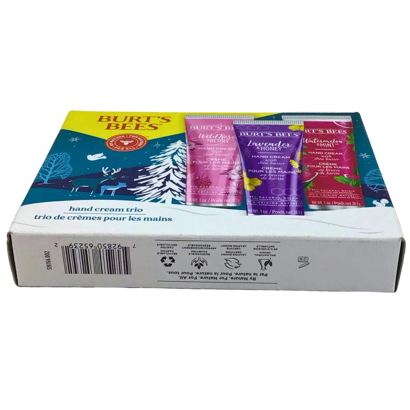 Burt's Bees Hand Cream Trio Wild Rose & Berry Lavender & Honey Watermelon & Mint