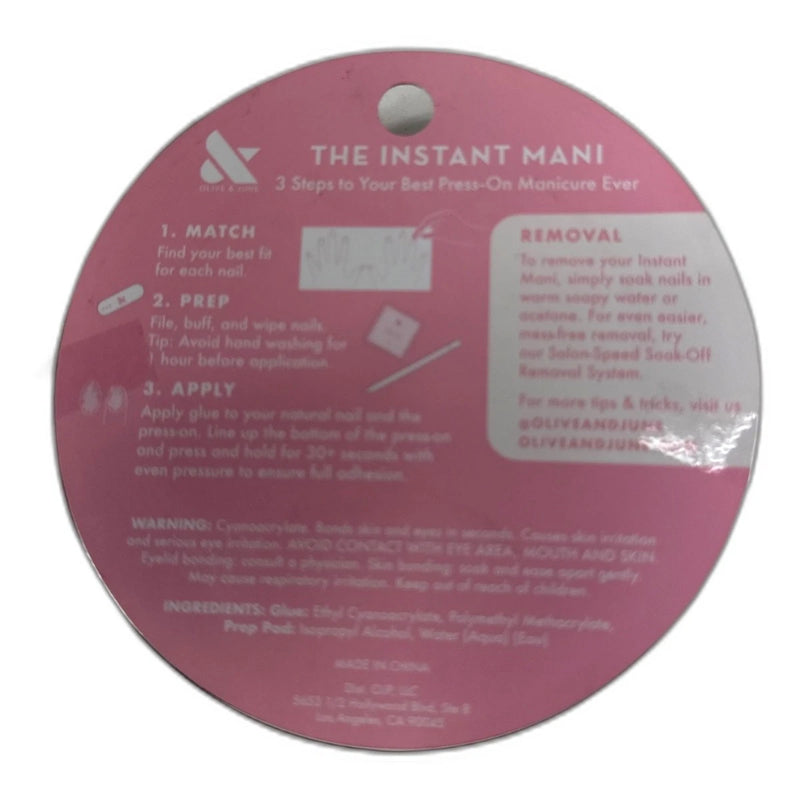 Olive & June Instant Mani Press-On Nails Obsessed Deep Red Pack of 3 New