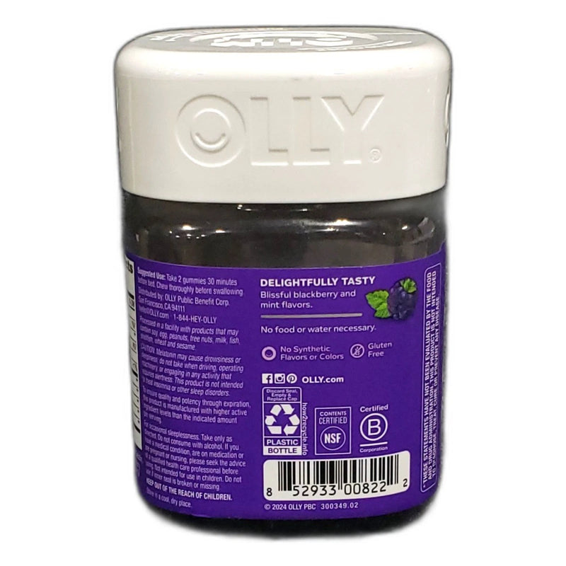Olly Sleep Melatonin L-Theanine Gummies Exp 01/27 Pack of 4 New