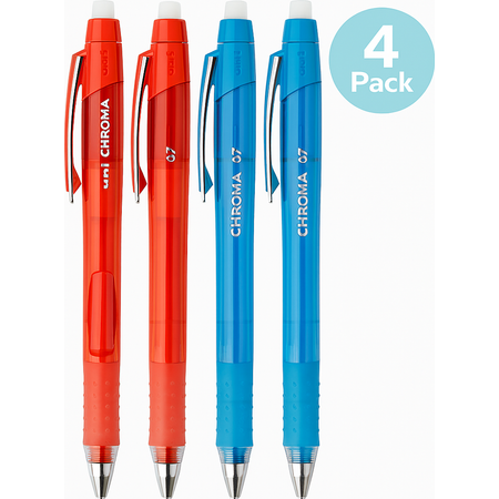 Uni-Ball Chroma Mechanical Pencil Set 0.7mm 4 Pack - New