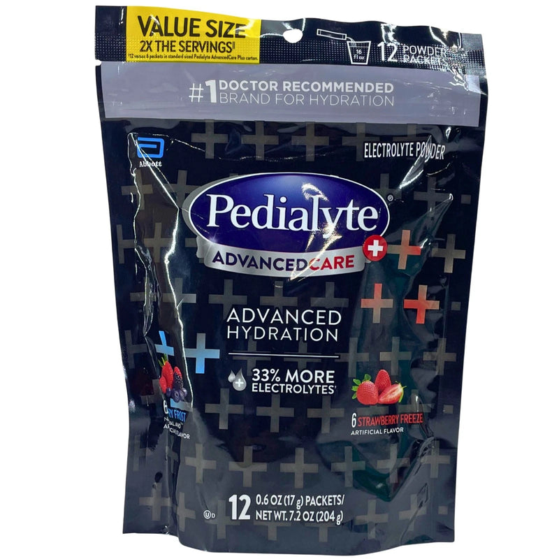 Pedialyte AdvancedCare Plus Electrolyte Powder Packets Berry Strawberry 1 Pack
