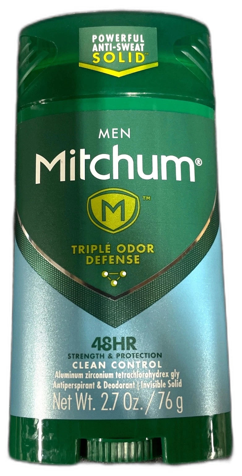 Mitchum Advanced Clean Control Deodorant 2.7oz Pack of 6 New