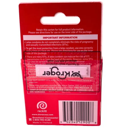 Durex Extra Sensitive Thin Latex Condoms 3 Count (9 Pack) New Exp 03/2029