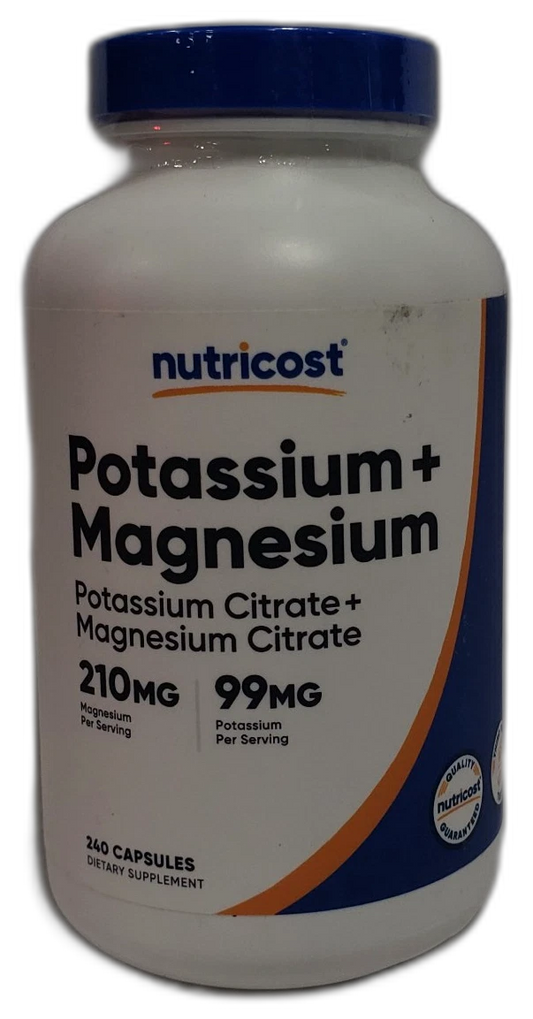 Nutricost Potassium Capsules Electrolyte 480 Total Exp 04/28 Pack of 2 New