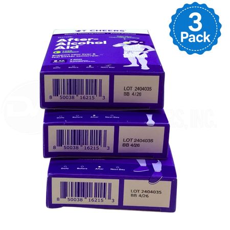 Cheers After-Alcohol Aid Capsules 9ct – 3 Pack – New 4/2026 2