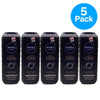 NIVEA Men Active Clean 3-in-1 Body Wash Charcoal 16.9 oz 5 Pack New
