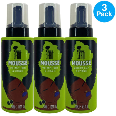Pardon My Fro Mousse Volumize Calm & Hydrate Jojoba & Argan Oil 300ml (3 Pack)