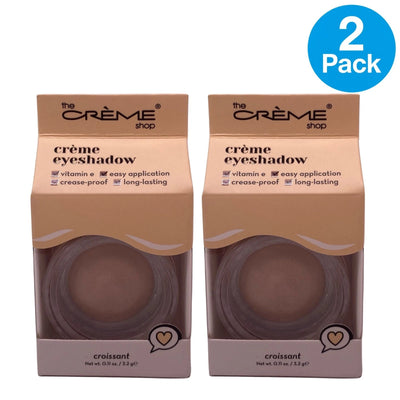 The Crème Shop Crème Eyeshadow Croissant 0.11 oz 2 Pack New