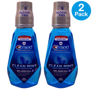 Crest Pro-Health Multi-Protection Mouthwash Clean Mint 16.9 FL OZ 2 Pack New