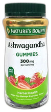 Nature's Bounty Ashwagandha Gummies Mixed Berry 180ct Exp 03/27 Pack of 2 New