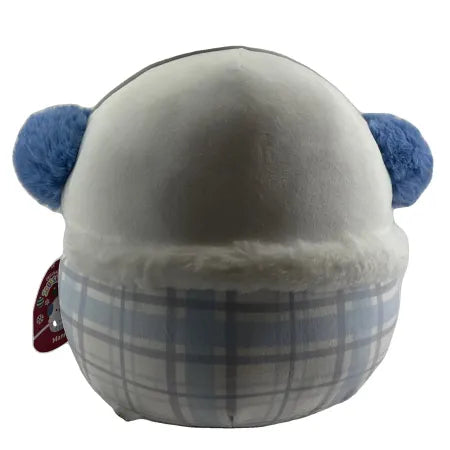 Squishmallows Manny the Snowman with Blue Earmuffs Plaid Scarf 10" 2 Pack New