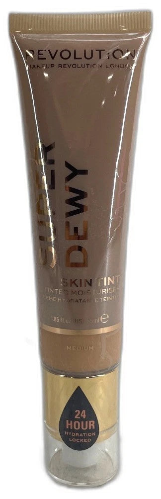 Makeup Revolution Superdewy Tinted Moisturizer Medium 55ml MEDIUM Pack of 3 New