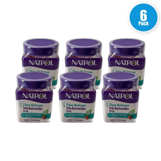 Natrol Time Release Melatonin Gummies 270 Total Exp 06/27 Pack of 6 New