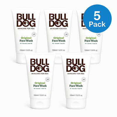 Bulldog Original Face Wash 5 fl oz – Pack of 5 – Men’s Daily Cleanser NEW