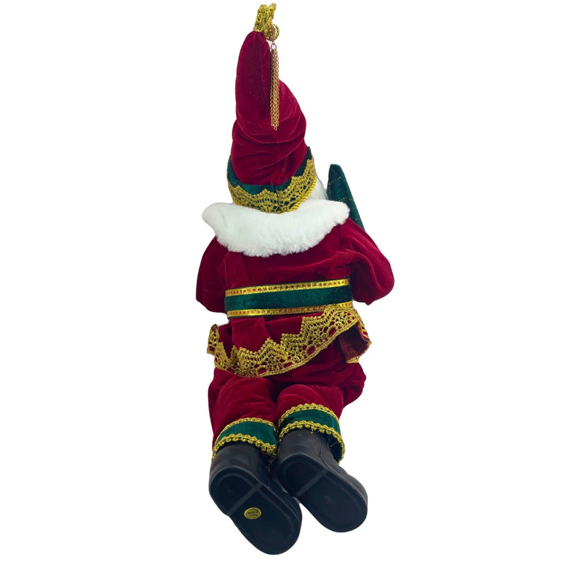 CVS Santa Shelf Sitter 20 Inch Plush Figurine Holding Christmas Tree New