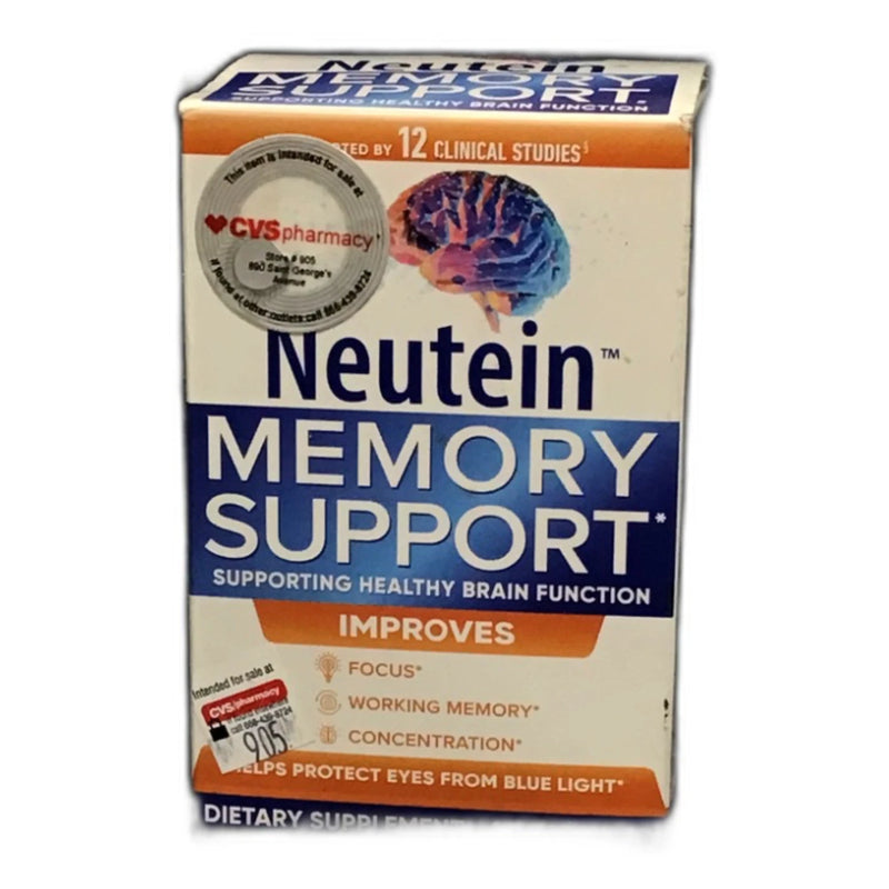 Neutein Naturally Improve Attention Memory Loss Support 60 Ct Exp 02/27 New