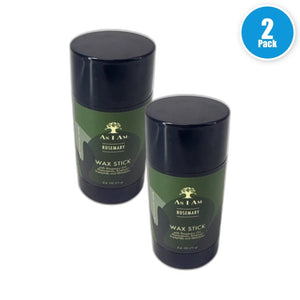 As I Am Rosemary Wax Stick Hair Styling Control Stick 2.6oz Pack of 2 New