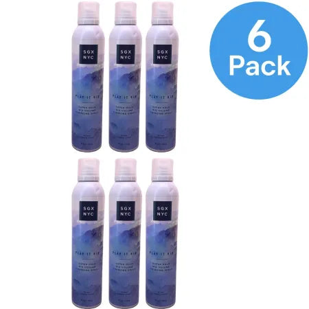 SGX NYC Play It Big Super Hold Volumizing Finishing Hair Spray 8.5 oz bottles 6 pack box
