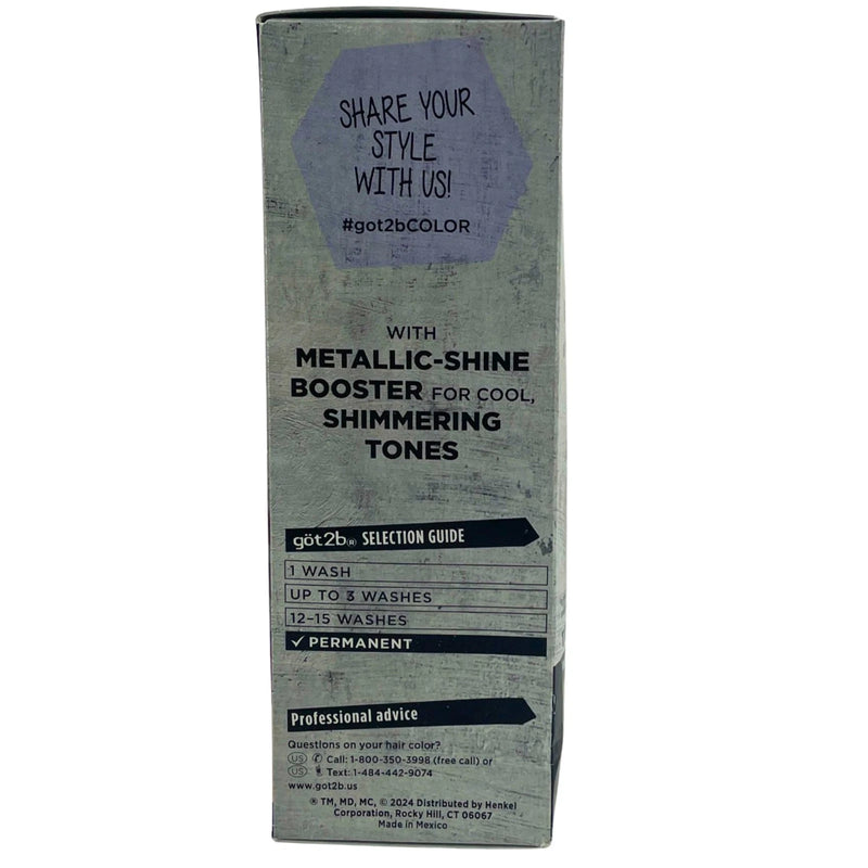 göt2b Metallics Permanent Hair Color M68 Dark Ruby Shimmering Tones 2 Pack New