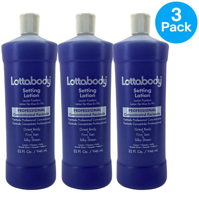 Lottabody Setting Lotion Concentrated Formula Great Body Firm Sets Silky 3 Pack