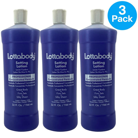 Lottabody Setting Lotion Concentrated Formula Great Body Firm Sets Silky 3 Pack