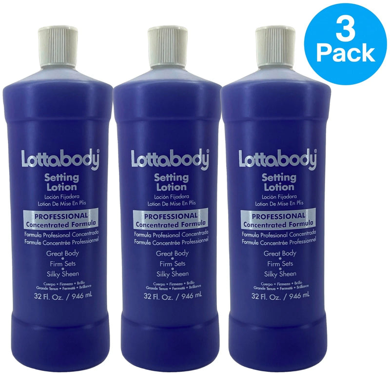 Lottabody Setting Lotion Concentrated Formula Great Body Firm Sets Silky 3 Pack