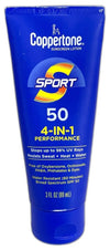 Coppertone SPORT Sunscreen SPF 50 Travel Size 3oz (Exp 03/27) 5Pk NEW