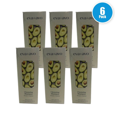 Eva+Avo Cleansing Shampoo Avocado Rosemary Oil 8oz Hair Care Pack of 6 New