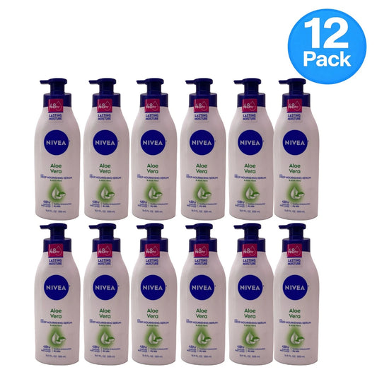 Nivea Aloe Vera Body Lotion 16.9 Fl Oz 12 Pack New