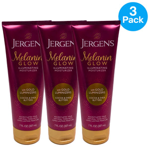 Jergens Melanin Glow Illuminating Moisturizer Cocoa & Shea Butters Gold Luminize