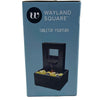 Wayland Square Fountain Raining Spout LED Lights River Rocks Cordless 2 Pack New