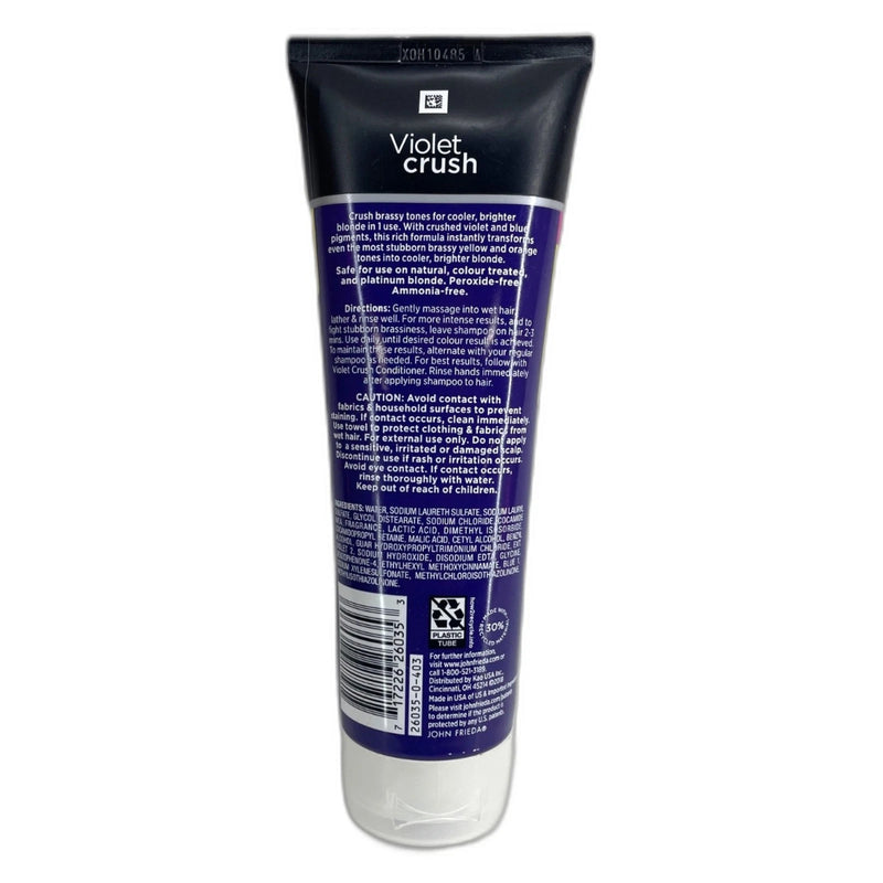 John Frieda Violet Crush Purple Shampoo Conditioner Blonde Hair Pack of 5 New
