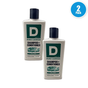 Duke Cannon Tea Tree 2-in-1 Shampoo Conditioner 14 Fl Men's Hair Pack of 2 New