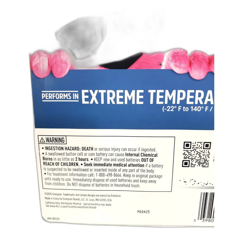 Energizer 2032 3V Lithium Coin Battery 100% Leak Proof Exp 03/36 Pack of 2 New
