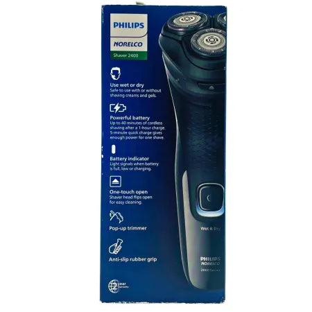 Philips Norelco Shaver 2400 Electric Razor Rechargeable – 1 Pack – New 3