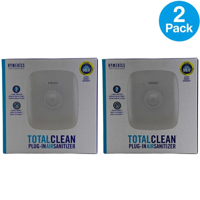 HoMedics TotalClean Plug-In Air Sanitizer 2 Pack New