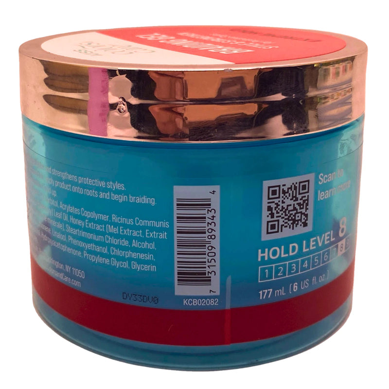 KISS Colors & Care Braiding Gel Extreme Hold Style & Strengthen 6 fl oz (2 Pack)